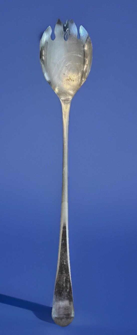 Sheffield England Silverplate Salad Pasta Serving 1 pc Fork/Spoon 9 1/4" L2